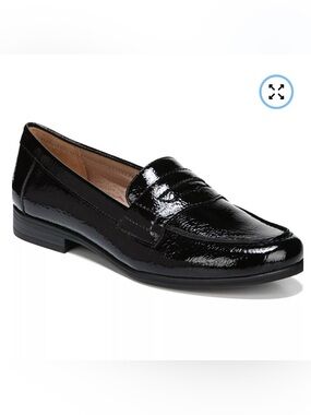 Life Stride Soft System Madison Black Patent Penny Loafers Shoes Size 9.5